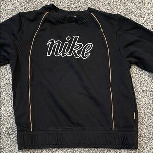 Women’s Nike Black Sweatshirt with Tan Piping
